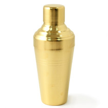 Yukiwa Matte Gold-Plated Baron 3-Piece Cocktail Shaker 510ml (17.2 oz)