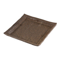 Charcoal Gray Textured Square Plate 8.54" x 8.54"