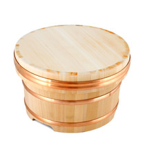 Wooden Edobitsu Sushi Rice Jar - Ohitsu 11.8" dia