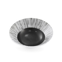 Black & White Bowl with Lines 13.5 fl oz / 6.38" dia