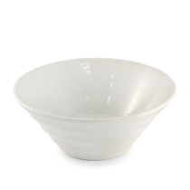 Ridged White Noodle Bowl 40 fl oz / 8.15" dia