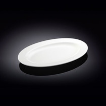 [Clearance] Wilmax White Oval Dinner Plate 9.96" x 7.13"