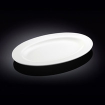 Wilmax White Oval Dinner Plate 14.29"