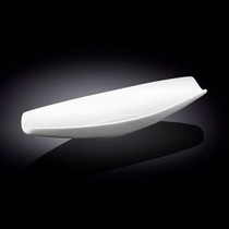 Wilmax White Rectangular Boat Shaped Bowl 9.92" x 3.07"