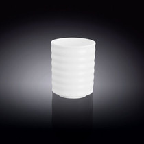 Wilmax White Porcelain Ridged Tea Cup 7.5 fl oz