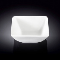 Wilmax White Square Small Bowl 4.65" x 4.33"