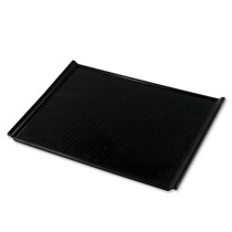 Non-slip Black Rectangular Serving Tray with Handles 17.91" x 12.6"