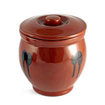 Brown Earthen Sauce Jar Large 48oz