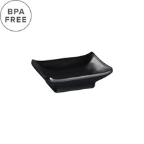 Melamine Black Matte Soy Sauce Dish 3.86" x 2.44"