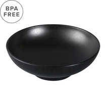 Melamine Black Grainy Serving Bowl 47 fl oz / 8.82" dia
