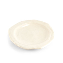 White Hexagonal Plate 6.42" dia