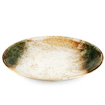 Yukishino Moss White Serving Plate 12.3" dia