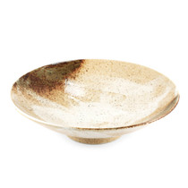 Yukishino Moss White Serving Deep Plate 11.02" dia