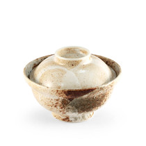 Yukishino Moss White Donburi Bowl 13 fl oz / 6.26" dia