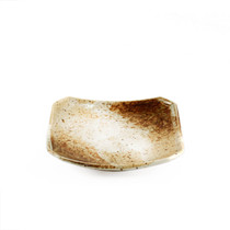 Yukishino Moss White Square Plate 5.28" x 5.28"