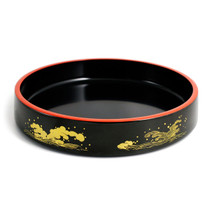 Wave Motif Sushi Serving Tray (Sushi Oke) 13.19" dia