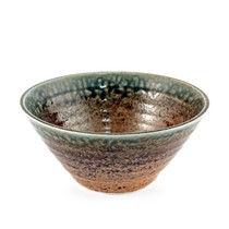 Ainagashi Blue Earthy Ridged Noodle Bowl 34 fl oz / 7.72" dia