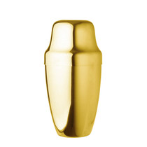 Yukiwa Gold-Plated French Style Cocktail Shaker 500ml (17 oz)