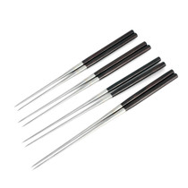 Kokutan Wooden Handle Plating Chopsticks (Moribashi)