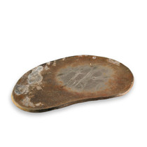 Kanayama Matte Brown Bean Shaped Plate 9.17" x 6.38"