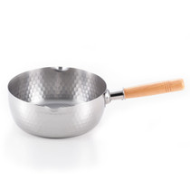 Yukihira Stainless Double Lipped Pot with Handle 8.6" dia / 94.5 oz