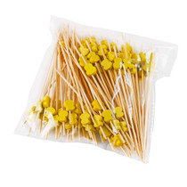 Decorative Picks for Appetizers and Cocktails Yellow Hyotan 4.72" (100/pack)