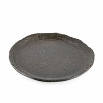 [NEW] Textured Charcoal Gray Salad Plate 8.35" dia