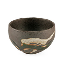 [NEW] Grainy Bronze Rice Bowl with Oribe Green Design 18 fl oz / 4.92" dia