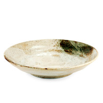 Yukishino Moss White Rimmed Plate 9" dia