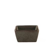 Black Speckled Square Sauce Dish 3" x 3"