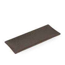 Black Speckled Rectangular Plate 10.5" x 4.38"