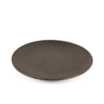 Black Speckled Round Plate 7" dia