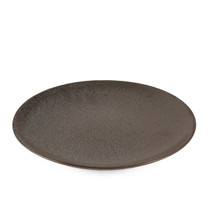 Black Speckled Round Plate 9" dia
