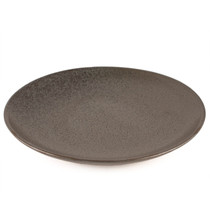 Black Speckled Round Plate 10.5" dia