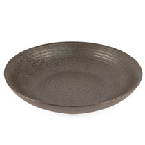 Black Speckled Serving Plate 9" dia