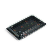 A-01HL Momiji Leaf Take Out Sushi Tray 6.5" x 4.5" (50/pack)