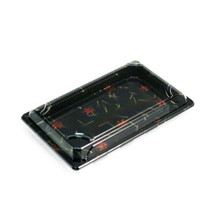 A-02HL Momiji Leaf Take Out Sushi Tray 7.2" x 5" (50/pack)