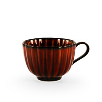 Giyaman Daisy Glossy Brown Coffee & Tea Cup 6 oz