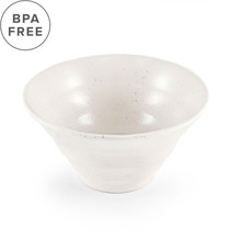 [NEW] Melamine White Kobiki Noodle Bowl 40.3 fl oz / 7.4" dia