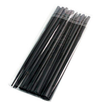 Black SPS Reusable Hexagon Chopsticks (10 pairs/pack)