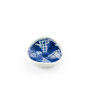Blue Patterned Round Chopstick Rest