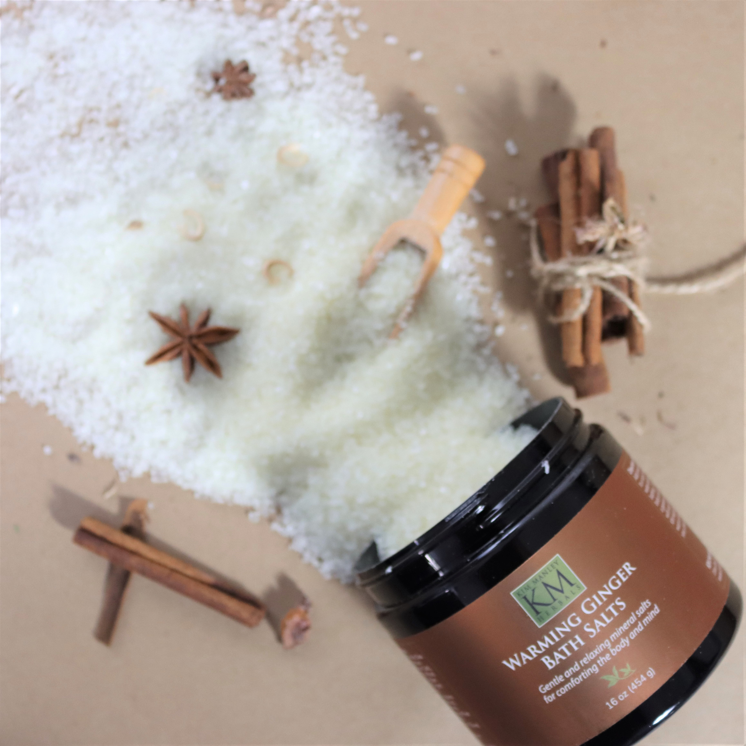 Warming Ginger Bath Salts KM Herbals