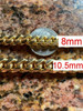 HarlemBling Miami Cuban Link Chain With Box Lock 14k Gold Over Solid 925 Silver ITALY