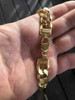 HarlemBling Mens Miami Cuban Link Chain 14k Gold Over Solid 925 Silver 200 Grams 30 14mm