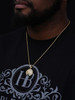 Money Mouth Face Emoji Hip Hop Pendant - 14k Gold Vermeil Or 925 Silver - CZ Stones - Small 1"