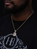 Smiley W. Sunglasses Swag Emoji Hip Hop Pendant - 14k Gold Vermeil Or 925 Silver - CZ Stones - Small 1"