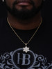 Magen Star Of David W. Hamsa Pendant - 14k Gold Vermeil or 925 Silver - CZ Stones - Medium 1.75"