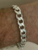 HarlemBling Mens Miami Cuban Link Bracelet Solid 925 Sterling Silver 8.5 11mm 38 Gram ITALY