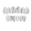6 Teeth Top, Bottom, Or Set Grillz - Diamond Cut - 925 Silver