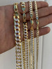 HarlemBling Cuban Link Chain Or Bracelet 14k Gold Over Real Solid 925 Silver Necklace 5-11mm